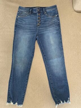 Abercrombie & Fitch Simone High Rise Ankle Button Fly Jeans - Size 8/29 Short
